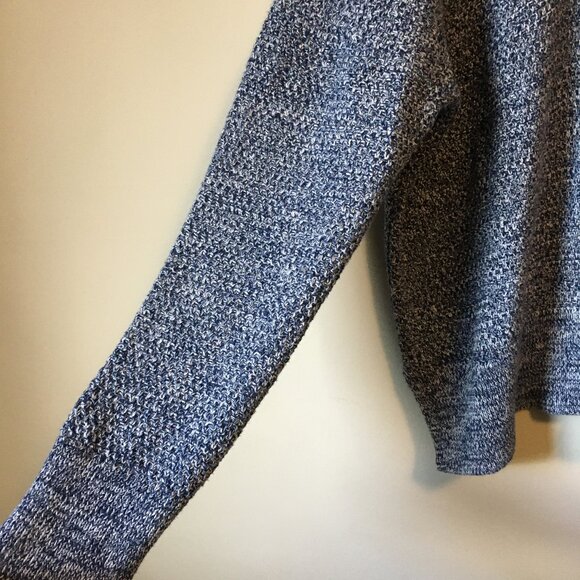 100% Cotton GAP Blue & White Heavy Knit Open Cardigan - Picture 6 of 16